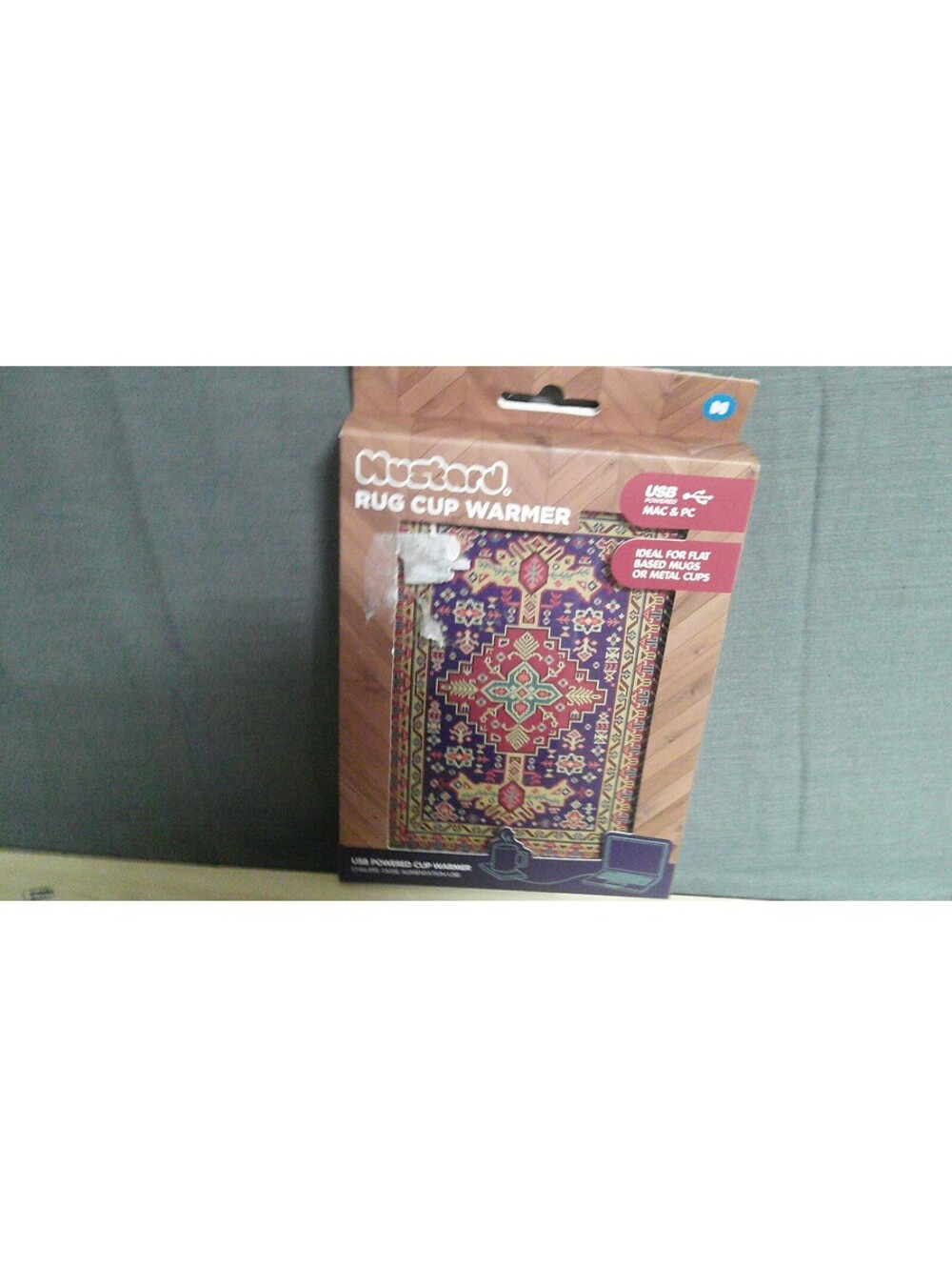 Mustard Rug Cup Warmer USB Powered for Mac & PC